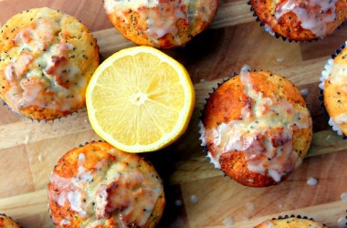 Muffins de limón, miel y semillas de chía