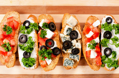 5 opciones de bruschettas gourmet